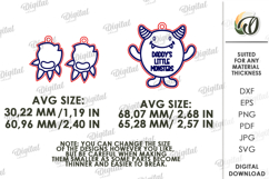 Personalized Family Keychain Laser Cut. Family Keychain SVG Product Image 2