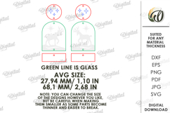 Christmas Earrings Laser Cut. Christmas Drop Earrings SVG Product Image 2