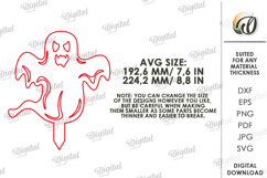 Halloween outdoor Shadow Decor laser Cut. Ghost SVG Product Image 2