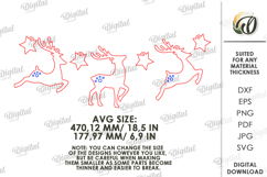 Christmas Banner Laser Cut . Christmas Decor SVG Product Image 2