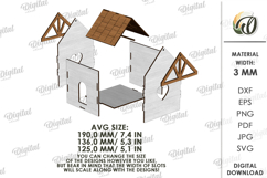 Tabletop Trash Bin Laser Cut. Garbage Box SVG Product Image 2