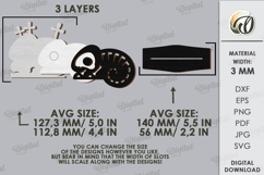 3D Halloween pet stand Laser Cut. Spooky SVG. Chameleon Product Image 2