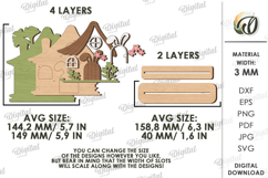 3D Easter Stand Laser Cut. Easter Stand Decor SVG Product Image 2