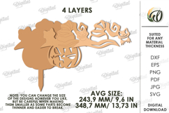 Halloween garden stake laser Cut. Halloween Decor SVG Product Image 2