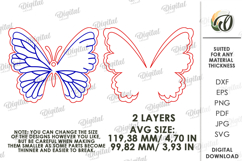 3D Butterfly Laser Cut. Hanging Nursery Decor SVG Product Image 2