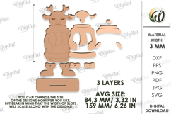 Christmas Character Laser Cut. Fawn SVG Product Image 2