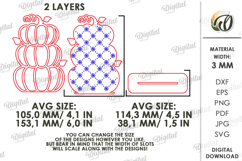 Wooden Pumpkin Decor Laser Cut. Stand Decor SVG Product Image 2