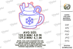 Paintable Christmas ornament Laser Cut. Christmas Decor SVG Product Image 2