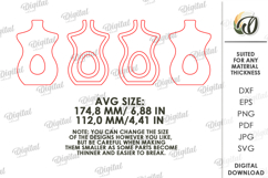 3D Decorative Vase Laser Cut. Flower Holder SVG Product Image 2