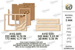 Vacation Frame Laser Cut. Summer Photo Frame SVG Product Image 2