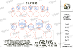 Fall garland Laser Cut. Fall Decor SVG Product Image 2