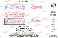 3D Rustic Wall Decor Laser Cut. Wall Hanger SVG Product Image 2