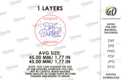 Gift Tag Laser Cut. Engraved Present Tag SVG Product Image 2