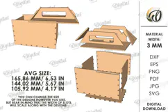 Christmas Pet Treat Box Laser Cut. Christmas Gift Box SVG Product Image 2