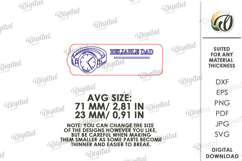 Father&#039;s Day Name Tag Bundle Laser cut. Father&#039;s name badge Product Image 7
