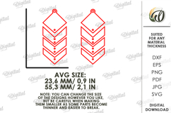 Boho Drop Earrings Laser Cut. Dangle Earrings SVG Product Image 2