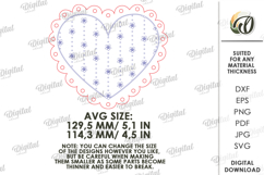 Wooden Heart Tag Laser Cut. Gift Tag SVG Product Image 2