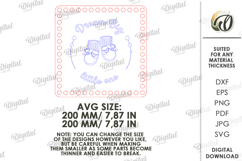 Crochet Basket Tray Base Laser Cut. Crochet Base SVG Product Image 2