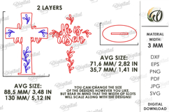 3D Christian Cross Laser Cut. Christian Stand Decor SVG Product Image 2