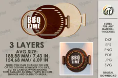 Bar and grill Sign Laser Cut. Bbq time SVG Product Image 2