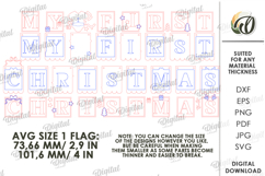 Baby’s First Christmas Laser Cut. Christmas Banner SVG Product Image 2