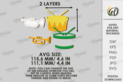 Mardi Gras Banner Laser Cut. Mardi Gras Wall Decor SVG Product Image 2