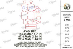 Valentine’s Day Figurine Laser Cut. Stand Decor SVG Product Image 2