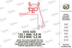 Funny Door Corner Laser Cut. Door Trim Corner. Llama SVG Product Image 2