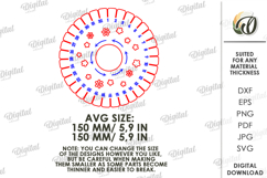 Kumihimo Disk Laser Cut. Braiding Tool SVG Product Image 2