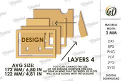 Memorial Pet Frame Laser Cut. Cat Memorial Frame SVG Product Image 2