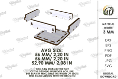 Happy Birthday Candle Holder Laser Cut. Candle Holder SVG Product Image 3