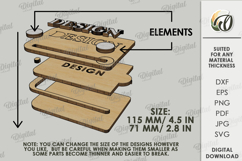 Sliding Greeting Card Laser Cut. Card with slider SVG Product Image 2