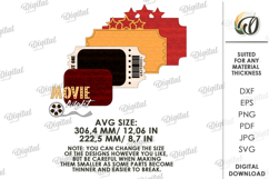 3D Home Cinema Sign Laser Cut. Wall Decor SVG Product Image 2