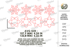Christmas Banner Laser Cut . Christmas Decor SVG Product Image 2