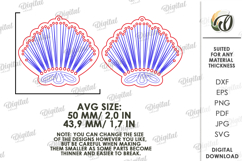 Embroidery Earrings Laser Cut. Embroidery Blank SVG Product Image 2