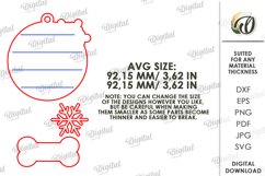 3D Christmas Pet Ornament Laser Cut. Christmas Decor SVG Product Image 2