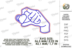 Valentine&#039;s Day Keychain Laser Cut. Valentine Keychain SVG Product Image 2