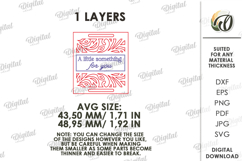 Gift Tag Laser Cut. Engraved Present Tag SVG Product Image 2