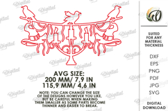 Halloween Garland Laser Cut. Halloween Wall Decor SVG Product Image 2