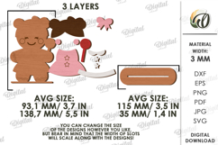 Christmas Gingerbread Laser Cut. Stand Decor SVG Product Image 2