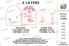 Bee Stand Laser Cut. Standing Home Decor SVG Product Image 2