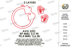 Macrame Christmas Tree Ornament Laser Cut. Christmas SVG Product Image 2