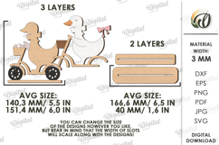 3D Easter Stand Laser Cut. Easter Stand Decor SVG Product Image 2