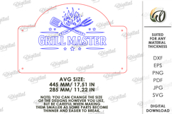 3D BBQ Utensil Rack Laser Cut. Grill Tool Hanger SVG Product Image 2