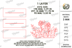 Flower Stand Laser Cut. Home Decor. Stand Decor SVG Product Image 2