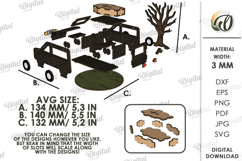 3D Halloween Stand Laser Cut. Halloween Standing Decor SVG Product Image 2