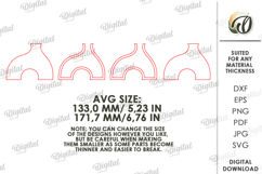 3D Decorative Vase Laser Cut. Flower Holder SVG Product Image 2