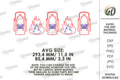 3D Camping Decor Laser Cut. Wall Decor. Garland SVG Product Image 2