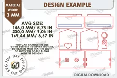 Wooden Cable Management Box Laser Cut. 3D House SVG Product Image 2