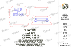 3D School Gift Tag Laser Cut. Present Tag SVG Product Image 2